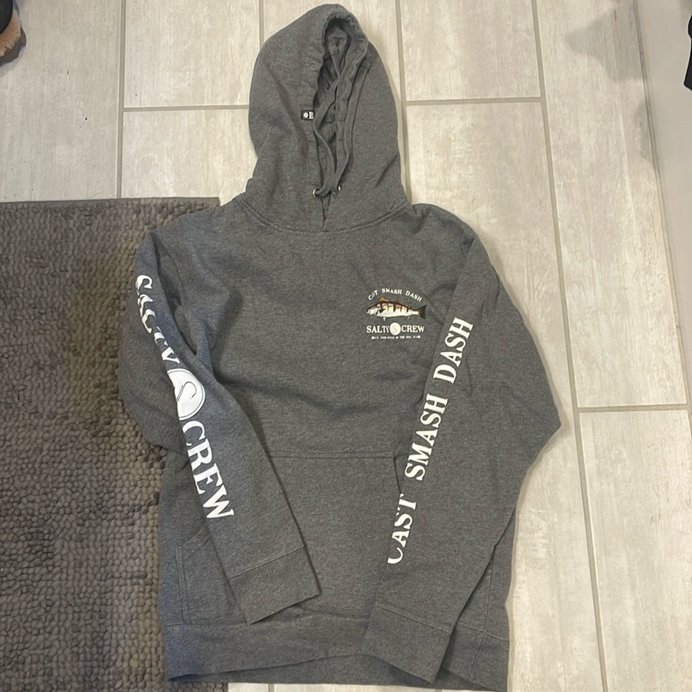 Salty Crew hoodie sweatshirt womens size medium fits like a small. 🩵🩶